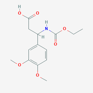 3-(3,4-Dimethoxyphenyl)-3-[(ethoxycarbonyl)amino]propanoic acid