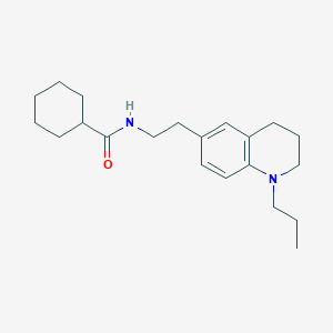 molecular formula C21H32N2O B2464889 N-(2-(1-propyl-1,2,3,4-tetrahydroquinolin-6-yl)ethyl)cyclohexanecarboxamide CAS No. 955527-68-1