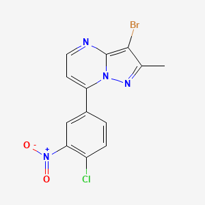 3-Bromo-7-(4-chloro-3-nitrophenyl)-2-methylpyrazolo[1,5-a]pyrimidine