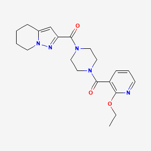 molecular formula C20H25N5O3 B2464905 (4-(2-Etoxinicotinil)piperazin-1-il)(4,5,6,7-tetrahidropirazolo[1,5-a]piridin-2-il)metanona CAS No. 2034338-69-5