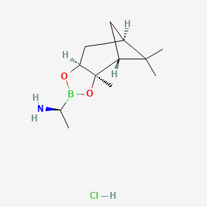 molecular formula C12H23BClNO2 B2464908 (S)-BoroAla-(-)-Pinanediol-HCl CAS No. 858354-78-6