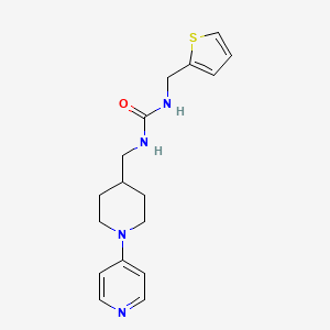 molecular formula C17H22N4OS B2464910 1-((1-(吡啶-4-基)哌啶-4-基)甲基)-3-(噻吩-2-基甲基)脲 CAS No. 2034237-77-7