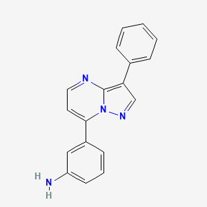 3-(3-Phenylpyrazolo[1,5-a]pyrimidin-7-yl)aniline