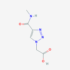 2-[4-(Methylcarbamoyl)triazol-1-yl]acetic acid