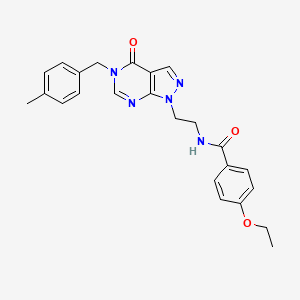 4-ethoxy-N-(2-(5-(4-methylbenzyl)-4-oxo-4,5-dihydro-1H-pyrazolo[3,4-d]pyrimidin-1-yl)ethyl)benzamide