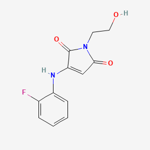 3-((2-fluorophenyl)amino)-1-(2-hydroxyethyl)-1H-pyrrole-2,5-dione