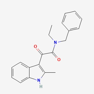 N-benzyl-N-ethyl-2-(2-methyl-1H-indol-3-yl)-2-oxoacetamide