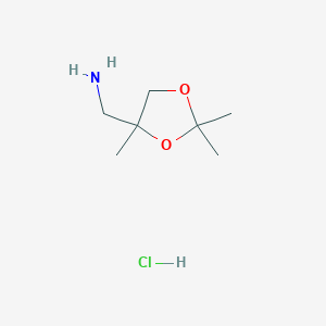 (2,2,4-Trimethyl-1,3-dioxolan-4-yl)methanamine;hydrochloride
