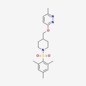 3-Methyl-6-{[1-(2,4,6-trimethylbenzenesulfonyl)piperidin-4-yl]methoxy}pyridazine