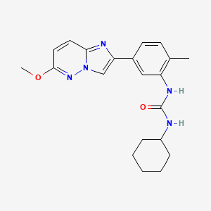 1-Cyclohexyl-3-(5-(6-methoxyimidazo[1,2-b]pyridazin-2-yl)-2-methylphenyl)urea