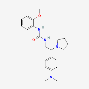 1-(2-(4-(Dimethylamino)phenyl)-2-(pyrrolidin-1-yl)ethyl)-3-(2-methoxyphenyl)urea