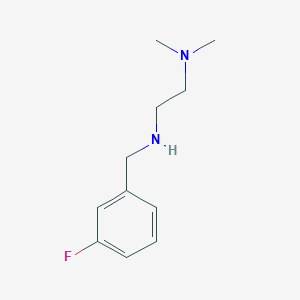 molecular formula C11H17FN2 B2464983 [2-(Dimethylamino)ethyl][(3-fluorophenyl)methyl]amine CAS No. 926240-35-9