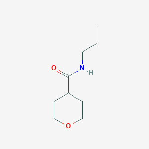 molecular formula C9H15NO2 B2465004 N-allyltetrahydro-2H-pyran-4-carboxamide CAS No. 1343318-15-9