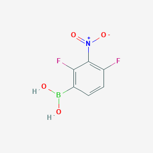 molecular formula C6H4BF2NO4 B2465009 (2,4-Difluoro-3-nitrophenyl)boronic acid CAS No. 1779496-54-6