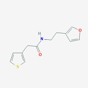 molecular formula C12H13NO2S B2465012 N-(2-(呋喃-3-基)乙基)-2-(噻吩-3-基)乙酰胺 CAS No. 1797290-50-6