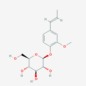 molecular formula C16H22O7 B2465025 β-D-葡萄糖基异丁香酚 CAS No. 120442-72-0