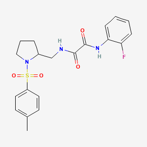 N1-(2-fluorophenyl)-N2-((1-tosylpyrrolidin-2-yl)methyl)oxalamide