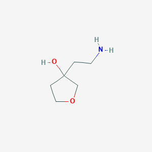 molecular formula C6H13NO2 B2465051 3-(2-Aminoethyl)oxolan-3-ol CAS No. 1522312-40-8