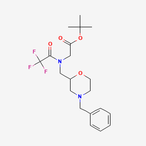 tert-butyl 2-{N-[(4-benzylmorpholin-2-yl)methyl]-2,2,2-trifluoroacetamido}acetate