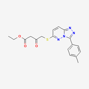 Ethyl 4-{[3-(4-methylphenyl)[1,2,4]triazolo[4,3-b]pyridazin-6-yl]thio}-3-oxobutanoate