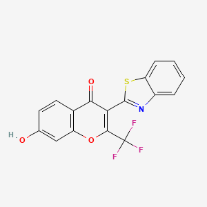 3-(1,3-benzothiazol-2-yl)-7-hydroxy-2-(trifluoromethyl)-4H-chromen-4-one