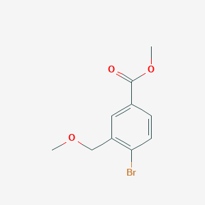 molecular formula C10H11BrO3 B2465069 Methyl 4-bromo-3-(methoxymethyl)benzoate CAS No. 1141473-84-8