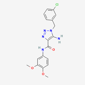 5-amino-1-(3-chlorobenzyl)-N-(3,4-dimethoxyphenyl)-1H-1,2,3-triazole-4-carboxamide