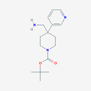 tert-Butyl 4-(aminomethyl)-4-(pyridin-3-yl)piperidine-1-carboxylate