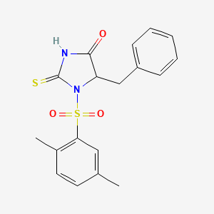 5-Benzyl-1-((2,5-dimethylphenyl)sulfonyl)-2-thioxoimidazolidin-4-one