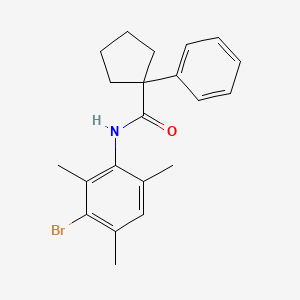 N-(3-Bromo-2,4,6-trimethylphenyl)(phenylcyclopentyl)formamide