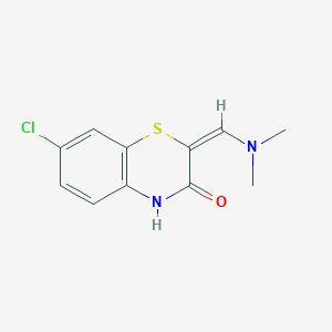 (2E)-7-chloro-2-(dimethylaminomethylidene)-4H-1,4-benzothiazin-3-one