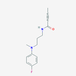 N-[3-(4-Fluoro-N-methylanilino)propyl]but-2-ynamide