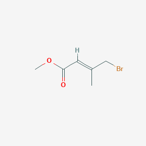 molecular formula C6H9BrO2 B2465125 methyl (E)-4-bromo-3-methylbut-2-enoate CAS No. 50465-52-6