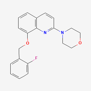 4-(8-((2-Fluorobenzyl)oxy)quinolin-2-yl)morpholine
