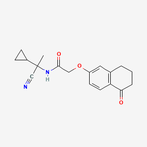 N-(1-cyano-1-cyclopropylethyl)-2-[(5-oxo-5,6,7,8-tetrahydronaphthalen-2-yl)oxy]acetamide