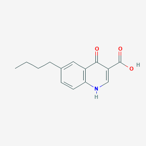 molecular formula C14H15NO3 B2465150 6-Butyl-4-hydroxyquinoline-3-carboxylic acid CAS No. 53977-28-9