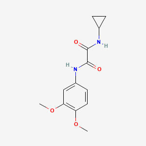 molecular formula C13H16N2O4 B2465165 N-cyclopropyl-N'-(3,4-dimethoxyphenyl)oxamide CAS No. 838865-85-3