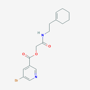 {[2-(Cyclohex-1-en-1-yl)ethyl]carbamoyl}methyl 5-bromopyridine-3-carboxylate