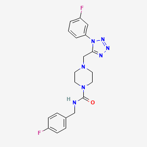 N-(4-fluorobenzyl)-4-((1-(3-fluorophenyl)-1H-tetrazol-5-yl)methyl)piperazine-1-carboxamide