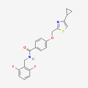 4-((4-cyclopropylthiazol-2-yl)methoxy)-N-(2,6-difluorobenzyl)benzamide