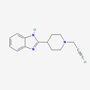 molecular formula C15H17N3 B2465179 2-[1-(prop-2-yn-1-yl)piperidin-4-yl]-1H-1,3-benzodiazole CAS No. 1355500-14-9