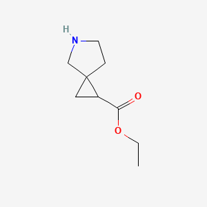 molecular formula C9H15NO2 B2465188 C1C(C11Cncc1)C(=O)occ CAS No. 1624795-92-1