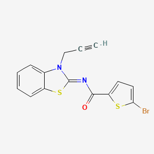 (Z)-5-bromo-N-(3-(prop-2-yn-1-yl)benzo[d]thiazol-2(3H)-ylidene)thiophene-2-carboxamide