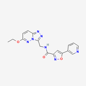 N-((6-ethoxy-[1,2,4]triazolo[4,3-b]pyridazin-3-yl)methyl)-5-(pyridin-3-yl)isoxazole-3-carboxamide