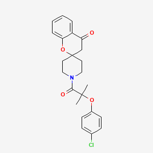 1'-(2-(4-Chlorophenoxy)-2-methylpropanoyl)spiro[chroman-2,4'-piperidin]-4-one