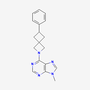 9-Methyl-6-(6-phenyl-2-azaspiro[3.3]heptan-2-yl)purine