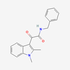 molecular formula C19H18N2O2 B2465208 N-benzyl-2-(1,2-dimethyl-1H-indol-3-yl)-2-oxoacetamide CAS No. 862831-05-8
