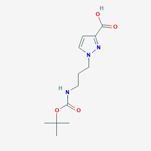 1-(3-((tert-Butoxycarbonyl)amino)propyl)-1H-pyrazole-3-carboxylic acid
