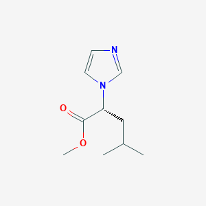 methyl (2R)-2-(1H-imidazol-1-yl)-4-methylpentanoate