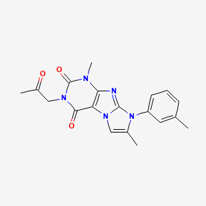 1,7-dimethyl-3-(2-oxopropyl)-8-(m-tolyl)-1H-imidazo[2,1-f]purine-2,4(3H,8H)-dione
